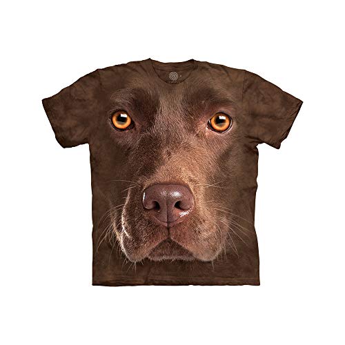 The Mountain girls Chocolate Lab Face T Shirt, Brown, Small US