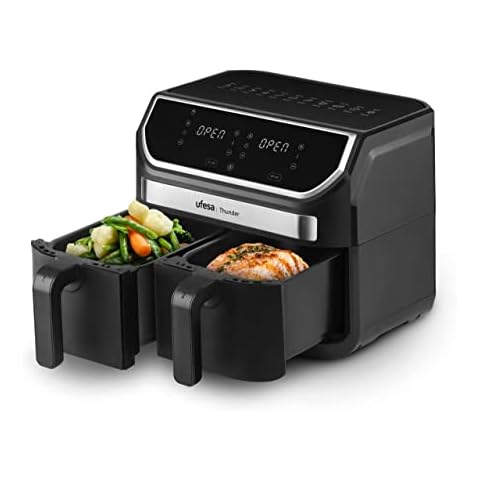 Ufesa Thunder Freidora de Aire sin Aceite con 2 Cubetas y Control Digital Cover