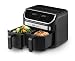 Produktbild Ufesa Thunder Heißluftfritteuse 2 Kammern, 11 Programme, 9 Liter, 2 große Frittierfächer, 2 unabhängige Garzonen, 1700W, digitale Steuerung, Antihaftbeschichtung, Amazon-Exklusiv