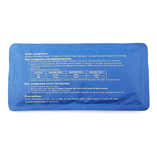 Lotfancy Ice Pack For Injuries, Pack Of 2, Reusable Hot Cold Pack For Therapy, Cooling Or Heating Pad For First Aid, Back Shoulder Neck Head Feet Pain Relief,10.5 X 5 Inches #TOP4