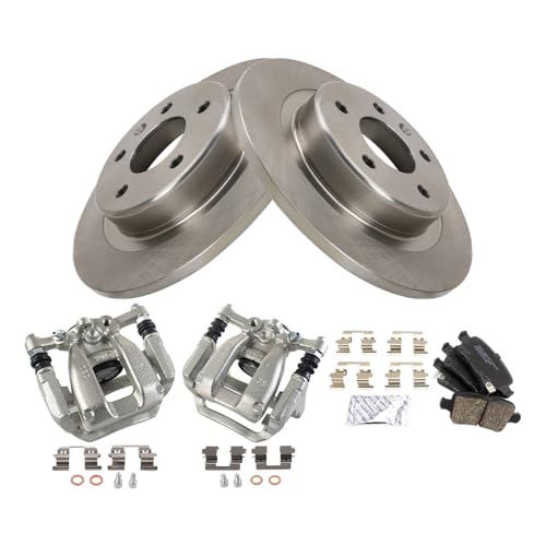 Image of TRQ Brake Pad & Rotor Kit Ceramic Compatible with 2018 Chevrolet Equinox GMC Terrain