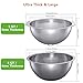 304 Stainless Steel Colander and Strainer, 5QT Large Capacity and 6QT Mixing Bowl, Micropore for Washing Rice, Fruit, and Cooked Pasta, Perfect Draining for Grain and Bean