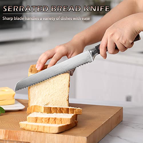 image for Cooking Coll Bread Serrated Knife - Bread Knife for Homemade Bread, Pr