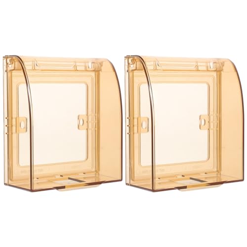 Abaodam Tampa De Tomada À Prova D'água 2 Peças Tampa Flip À Prova De Intempéries Protetor De Recept