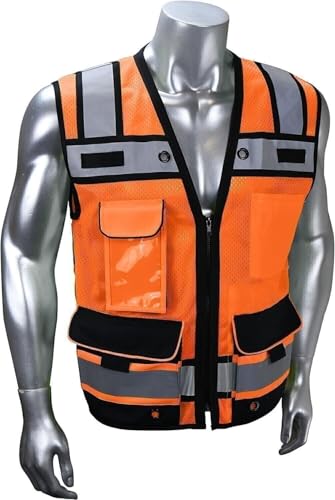 Radians SV65-2ZOM-M Industrial Safety Vest, Orange, Medium