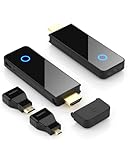 【Packungsinhalt】 Das Paket enthält einen Sender, einen Empfänger, eine Bedienungsanleitung, 2 HDMI-Verlängerungskabel, 2 Netzkabel und einen Micro-HDMI/Mini-HDMI-Adapter für zusätzlichen Komfort.