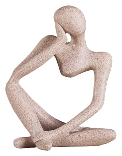 Statue de penseur en résine RLKHXBS : sublimez instantanément un bureau vide ou austère