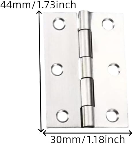 Miniatura 2 de Bisagra plegable Bisagra de ventana de puerta de acero inoxidable de 2 pulgadas, paquete de 20 unidades se asigna 120 tornillos