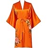 Kwedhonjh women’s 100% silk kimono, short bathrobe pajamas, kimono pajamas