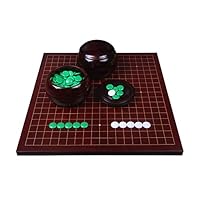Amazon.co.jp: 囲碁ボードゲームセット、模造碁石+ウッド囲碁