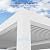 PURPLE LEAF Louvered Pergola 12' x 16' White Outdoor Aluminum Pergola with Roller Blinds Adjustable Gazebo Rainproof for Patio Deck Garden, 2 Short-Side