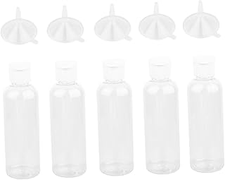 FRCOLOR 10 Pçs 10 Pçs Funil De Garrafa Flip Transparente Recipientes De Xampu De Viagem Recipiente De Viagem Frascos De Viagem Transparentes Loção De Viagem Frascos De Loção De Viagem