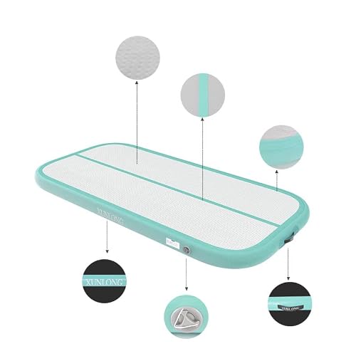 Xunlong Air Mat Tumble Track 4/8 Inchs Thickness Inflatable Gymnastics Training Mat 10Ft/13Ft/16Ft/20Ft With Electric Air Pump For Cheerleading/Training/Water Fun/Park/Home Use #TOP4