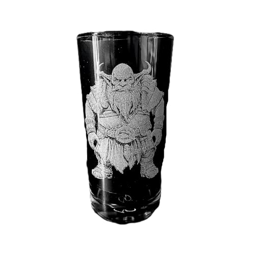 Image of Fairytale Themed Engraved Glass Personalised Etched, Gift, Wine, Pint, Whiskey, Gin, Decanter Cup Shot Christmas, tankard Coffee Mug, Beer, Set Fairy Tale Magic Enchanted Print, Ogre