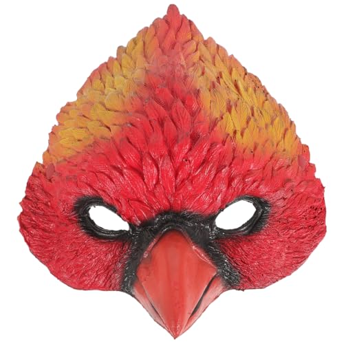 jojofuny Red Bird Masks Half Face Eagle Mask: Cosplay PU