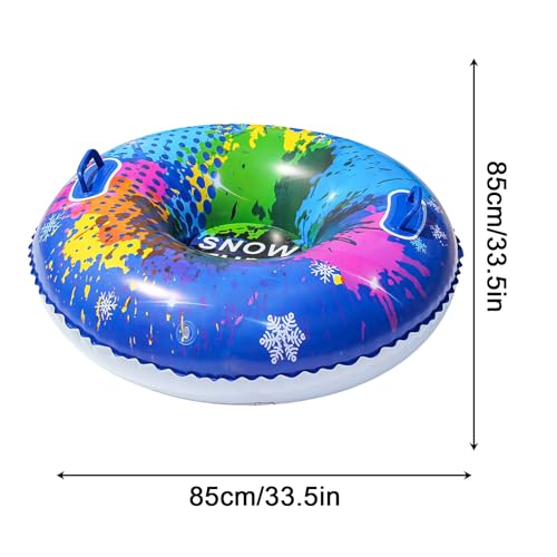 Tube de neige gonflable PVC résistant avec poignées de sécurité