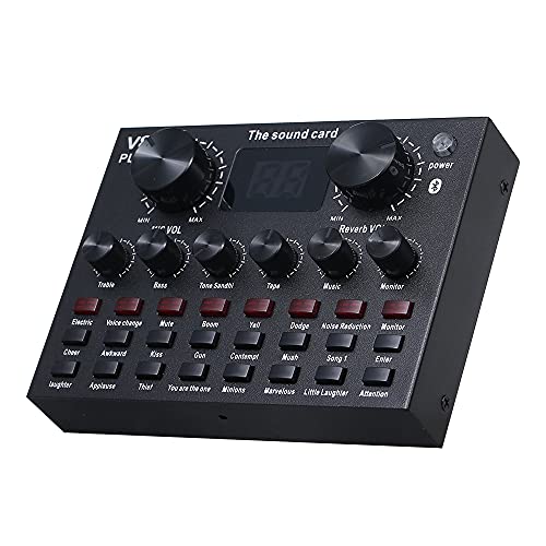 Carte son V8 Plus USB interface audio mélangeur avec câble téléphone