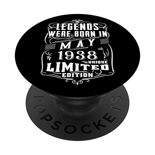 Cumpleaños Mayo 1938 Edición Limitada Regalo Legend May PopSockets PopGrip Intercambiable