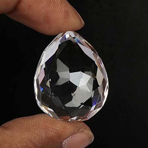 Real-Gems 57.00 Ct White Topaz Pear Shaped Loose Gemstone Perfect For Jewelry Making #TOP22