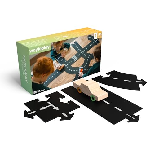 Circuit de voiture modulable souple et incassable Waytoplay Highway