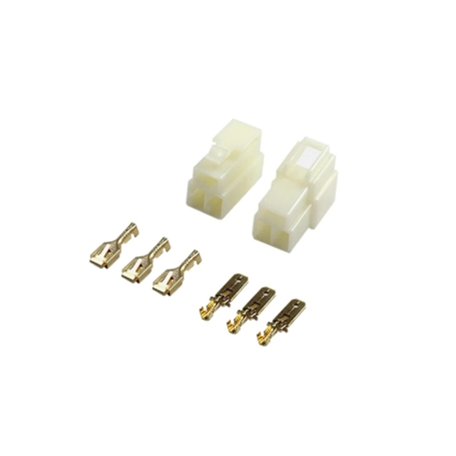 10 Set 6,3 mm Stecker 1P / 2P / 3P / 4P / 6P / 9P Pin elektrischer 6.3 Stecker Kits Männlicher weiblicher Buchsenstecker Compatible With Motorradauto(10sets 6P)