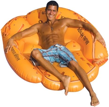Swimline Giant Inflatable Baseball Glove Pool Float , Brown, 62"/...