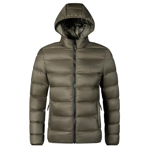 Doudoune homme avec manteau à capuche amovible ZDJSWJ Parka militaire