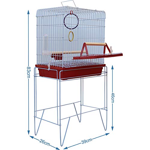 Gaiola para calopsitas mansas Júnior - Com Base