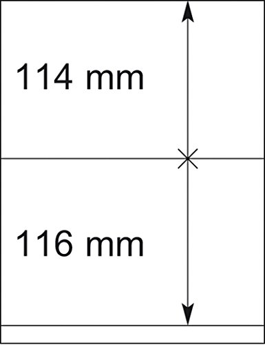 Lindner 802212 Feuilles neutres classer vos timbres sur page LINDNER-T