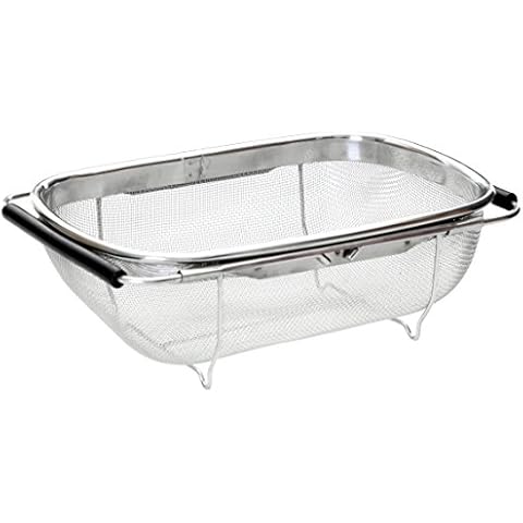 Premier Housewares - Escurridor de acero inoxidable para fregadero Cover