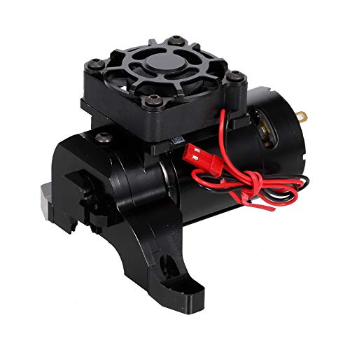 Huiop 21T 550 Brushed Motor With Cooling Fan And Motor Mount Base Holder Replacement For 1/10 Rc Car Trx-4 Trx-6 Rc Car,21T 550 Motor With Heat Sink #TOP7