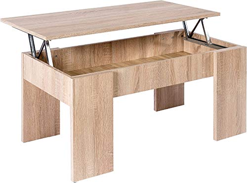 Mobelcenter - Mesa elevable Gala - Mesa de Centro elevable - Mesa Auxiliar elevable - Cambrian - 90 cm x 50 cm (0694)