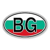 CafePress Bulgaria Euro Oval Sticker Oval Bumper Sticker Car Decal