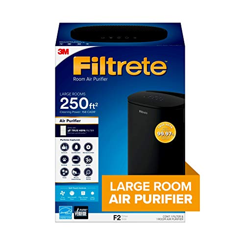 Filtrete FAP-C03BA-G2 True HEPA, Large Room Air Purifier Console, 250 Square Feet coverage
