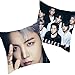 ALTcompluser Kpop BTS Funda de cojín 45 x 45 cm, 7 Fates Funda de cojín decorativa para sofá, coche, habitación, sin relleno (colectivo J-Hope)