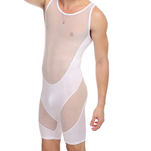 ONEFIT Men's Mesh Bodysuits Jumpsuit Undershirt Jockstrap Wrestling Singlet Bodysuit Underwear2