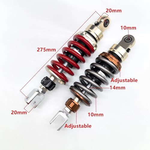 Amortisseur arrière de moto 275mm de précision à chape fourche