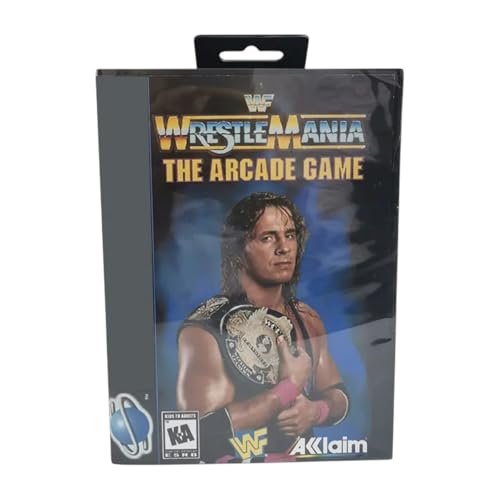 WWF Wrestlemania Arcade MD Game Cartridge for 16 Bit NTSC and PAL Video Game Console