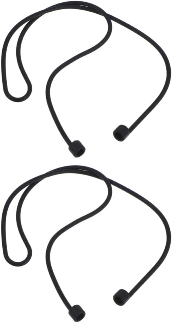Silicone Earbuds for Convenient Carry and Secure Fit 2pcs Anti-lost Lanyard with Detachable Design, Flexible Earphone Strap for Sports and Daily Use