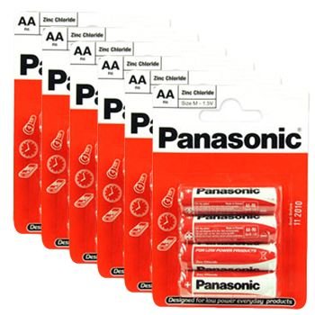 Panasonic R6RZ-4BP General Purpose 1.5V Alkaline Battery AA Size - 6 Packs