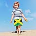 Aflyko Patriot Kid Board Shorts Jamaica Flag Boys Girls Beach Swimwear Quick Dry Swimming Shorts All Day Shorts Relax Fit Hawaii Shorts 3.9