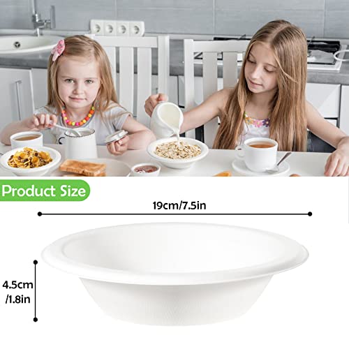 GREENESAGE Paper Bowls Disposable Bowls 20oz 100 Pack, Eco-Friendly - Image 2