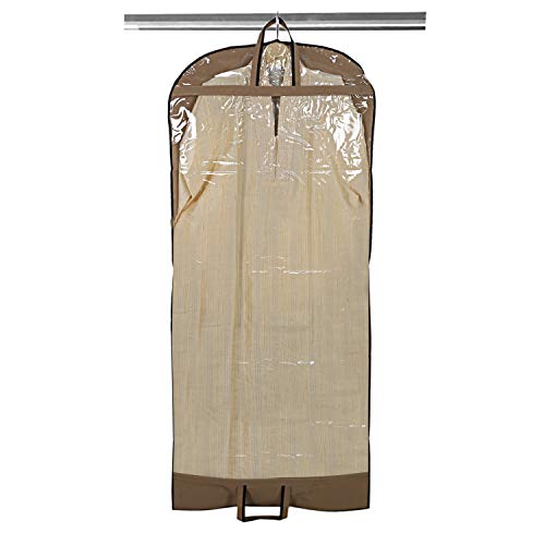 Image of Kuber Industries Non Woven 3 Pieces Long Suit Sherwani Cover (Brown),CTKTLUG413