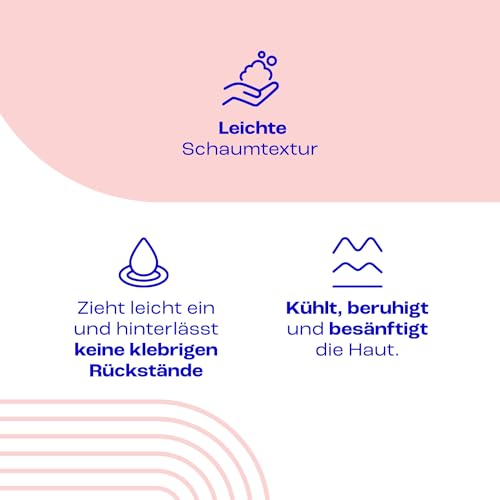 E45 Itch Relief Coolmousse 100 ml – Gesichts und Körperschaum für trockene Haut, juckende Haut und gereizte Haut – Kühlender Schaum zur Linderung juckender Haut