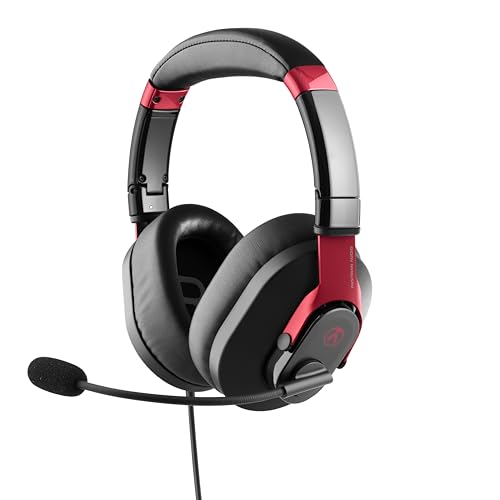 Austrian Audio PG16 Pro Gaming Headset mit Mikrofon (Gaming Kopfhörer, hochauflösender Sound, Memory-Foam-Ohrpolster, abnehmbares 1,4 m langes Kabel), Schwarz/Rot