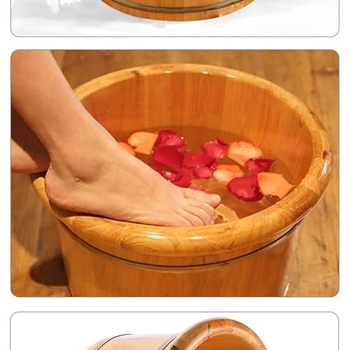 Spa de pies barril de madera natural 26x37cm miniatura 5
