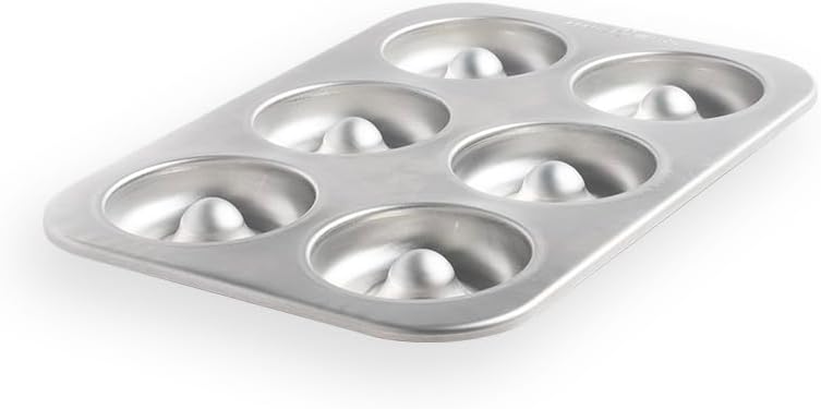 Nordic Ware Naturals Sourdough Bagel Pan, 6 Cavity