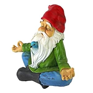 Design Toscano QM13097 Zen Garden Gnome Indoor/Outdoor Statue Lawn Ornament, 9 Inches Wide, 5 Inches Deep, 8 Inches High, Full Color Finish Design Toscano QM13097 Zen Garden Gnome IndoorOutdoor Statue Lawn Ornament 9 Inches Wide 5 Inches Deep 8 Inches High Full Color Finish