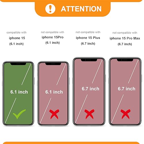 Bocasal Crossbody Wallet Case for iPhone 15, RFID Blocking Leather Purse Case with Card Holder, Protective Handbag Flip Cover with Zipper Wrist Strap Lanyard for Women 5G 6.1 Inch (Black)