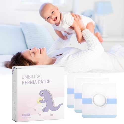 Baby Belly Navel Patches, Belly Button Shaper with Cotton Pads, Waterproof Umbilical Patch, Infant Essentials Must Haves (14PCS 10 * 10CM)
